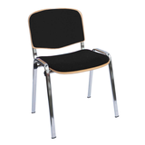 Artikelbild 1 für LÜLLMANN Stapelstuhl 225480 schwarz Stoff, 1 St., Artikelnummer 790806