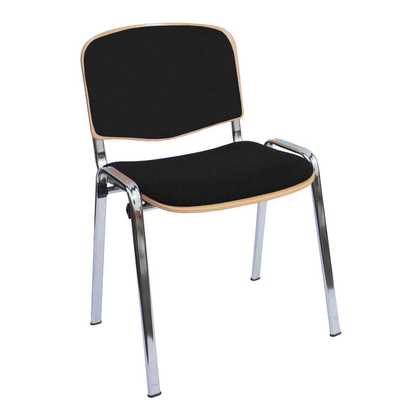 Artikelbild für LÜLLMANN Stapelstuhl 225480 schwarz Stoff, 1 St., Artikelnummer 790806