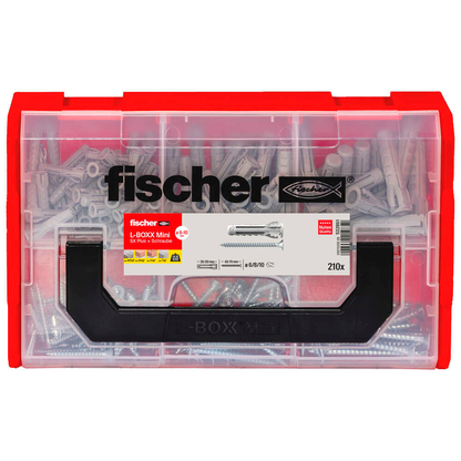 Artikelbild 4 für fischer L-Boxx mini SX Plus 532891 Dübel- und Schrauben-Sortiment, 210-teilig, Artikelnummer 479707