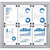 Artikelbild 1 für Showdown® Displays Schaukasten S alu 6x DIN A4 74,1 x 2,3 x 69,6 cm, 1 St., Artikelnummer 132191