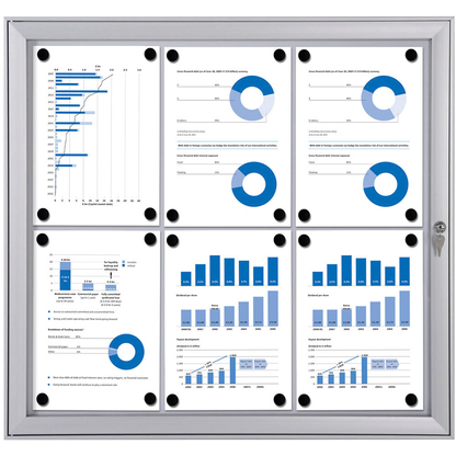 Artikelbild für Showdown® Displays Schaukasten S alu 6x DIN A4 74,1 x 2,3 x 69,6 cm, 1 St., Artikelnummer 132191