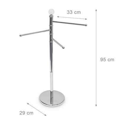 Artikelbild 5 für relaxdays Handtuchständer silber, 1 St., Artikelnummer 400157