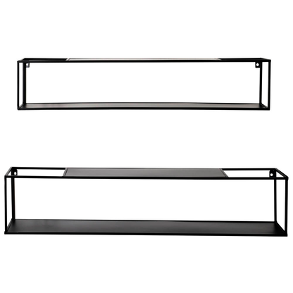 Artikelbild 4 für HAKU Möbel Wandregale-Set schwarz 85,0/95,0 x 17,0/20,0 x 17,0/20,0 cm, 2 St., Artikelnummer 462673