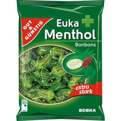 Artikelbild für GUT&GÜNSTIG Euka Menthol Bonbons 58 St./ 300,0 g, Artikelnummer 989622