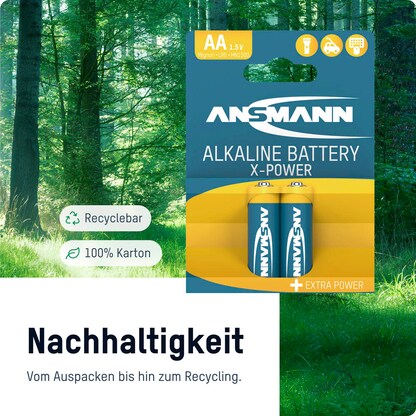 Artikelbild 6 für ANSMANN Batterien X-POWER Alkali-Mangan Mignon AA 1,5 V, 4 St., Artikelnummer 584870