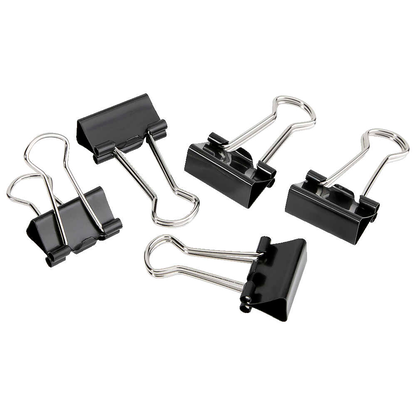 Artikelbild für Gowi Foldbackklammern schwarz 1,9 cm, 12 St., Artikelnummer 721401