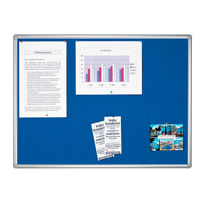 Artikelbild für FRANKEN Pinnwand PRO 120,0 x 90,0 cm Textil blau, Artikelnummer 783611