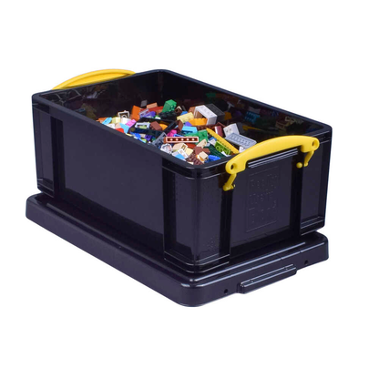 Artikelbild 3 für Really Useful Box Aufbewahrungsbox 9,0 l schwarz, gelb 39,5 x 25,5 x 15,5 cm, 1 St., Artikelnummer 808958