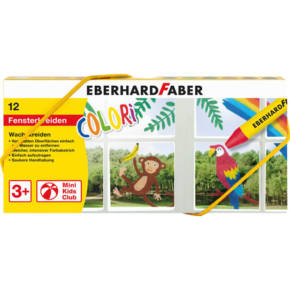 Artikelbild für EBERHARD FABER COLORI Wachsmalkreiden farbsortiert, 12 St., Artikelnummer 419303
