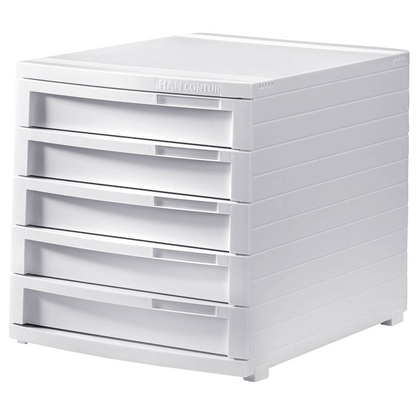 Artikelbild 3 für HAN Schubladenbox Contur weiß 1505-12D, DIN B4 mit 5 Schubladen, 1 St., Artikelnummer 661704