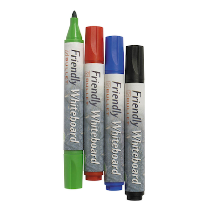 Artikelbild für BALLOGRAF® Friendly Fine Whiteboard-Marker-Set farbsortiert 2,0 - 3,0 mm, 4 St., Artikelnummer 164659