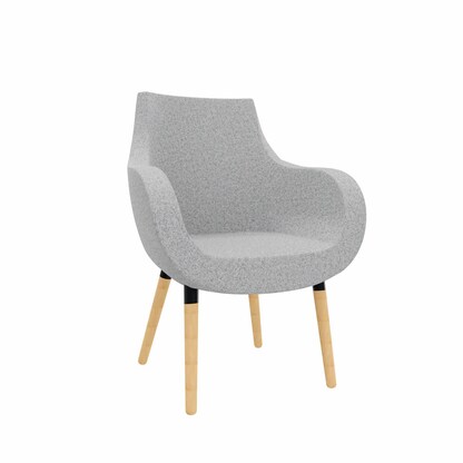 Artikelbild für fm Besuchersessel Pirum hellgrau buche, gebeizt Stoff 71,0 x 72,0 x 87,0 cm, 1 St., Artikelnummer 448219