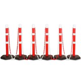 Artikelbild 1 für WIHEDÜ Absperrpfosten weiß/rot, 6 St., Artikelnummer 744799