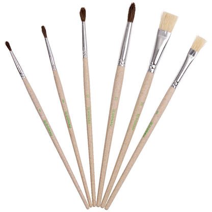 Artikelbild 4 für DONAU ÖKO Pinsel-Set Größe 4, 8, 10, 12, 6-teilig, Artikelnummer 694358