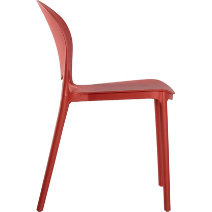 Artikelbild 4 für LÜLLMANN Besucherstuhl 230803 rostrot Kunststoff, 1 St., Artikelnummer 791016