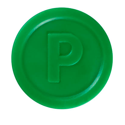 Artikelbild 2 für WOLF & APPENZELLER Wertchips Pfand grün, 100 St., Artikelnummer 291056