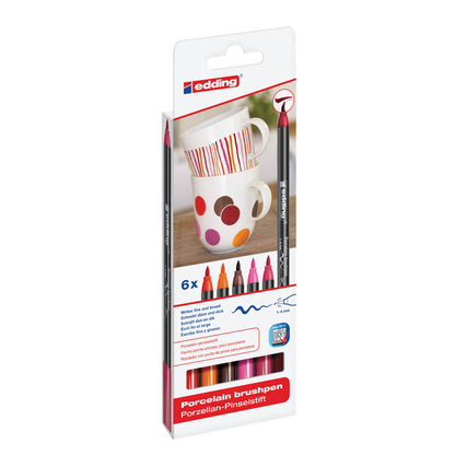 Artikelbild für edding 4200 Porzellanstifte farbsortiert 1,0 - 4,0 mm, 6 St., Artikelnummer 489272