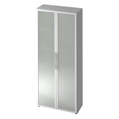 Artikelbild für HAMMERBACHER Altus Vitrine lichtgrau 4 Fachböden, Artikelnummer 965939