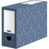 Artikelbild 1 für Bankers Box Archivboxen Bankers Box Décor Serie schieferblau/weiß 10,0 x 34,5 x 25,3 cm, 5 St., Artikelnummer 366654