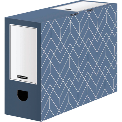 Artikelbild für Bankers Box Archivboxen Bankers Box Décor Serie schieferblau/weiß 10,0 x 34,5 x 25,3 cm, 5 St., Artikelnummer 366654