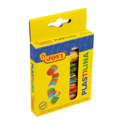 Artikelbild für JOVI Knete PLASTILINA farbsortiert, 6 Farben je 15,0 g, Artikelnummer 392512