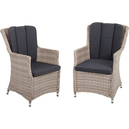 Artikelbild für Garden Pleasure Loungesessel DIJON dunkelgrau, grau Kunststoff, Metall, 2-teilig, Artikelnummer 379954