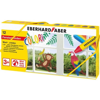 Artikelbild 2 für EBERHARD FABER COLORI Wachsmalkreiden farbsortiert, 12 St., Artikelnummer 419303