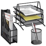 Artikelbild 1 für Zeller Schreibtischset Meshline anthrazit, Artikelnummer 671166