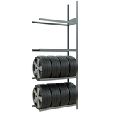 Artikelbild 1 für SCHULTE Anbau-Schwerlastregal 20988 silber 105,0 x 40,0 x 275,0 cm, Artikelnummer 855724