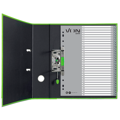 Artikelbild 3 für VON LEITZ Register DIN A4 Überbreite 1-31 grau-weiß 31-teilig, 1 Satz, Artikelnummer 635886