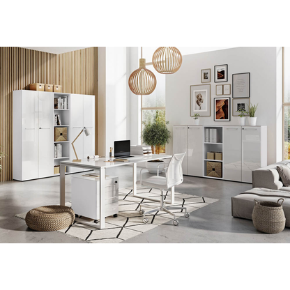 Artikelbild 4 für GERMANIA Aktenregal Monteria weiß 50,0 x 37,0 x 196,0 cm, 1 St., Artikelnummer 121622