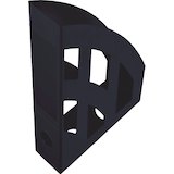 Artikelbild 1 für helit Stehsammler the green bridge H2661095 schwarz Kunststoff, DIN A4, Artikelnummer 823353