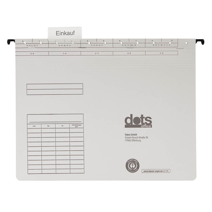 Artikelbild 3 für dots Personalhefter Karton lichtgrau DIN A4 4x kaufmännische Heftung, 5 St., Artikelnummer 538603