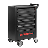 Artikelbild 1 für GEDOREred GEDWorker R20152205 Werkstattwagen mit Lochwand schwarz 5 Schubladen, Artikelnummer 336427