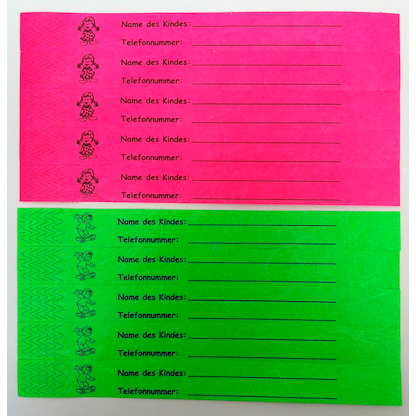 Artikelbild 2 für WOLF & APPENZELLER Sicherheitsbänder für Kinder grün, 100 St., Artikelnummer 891713