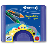 Artikelbild 1 für Pelikan 655/10 Wachsmalstifte farbsortiert, 10 St., Artikelnummer 602545