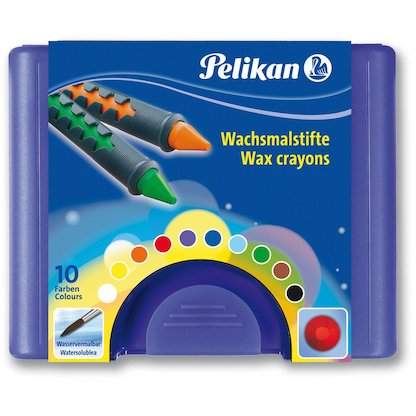 Artikelbild für Pelikan 655/10 Wachsmalstifte farbsortiert, 10 St., Artikelnummer 602545