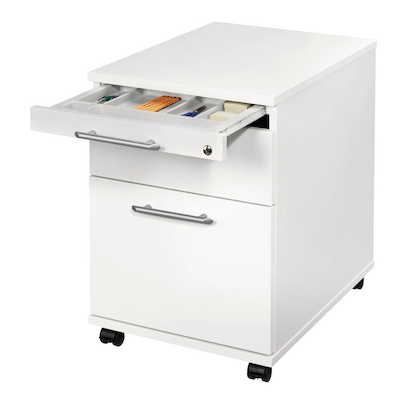 Artikelbild 10 für HAMMERBACHER Sira Rollcontainer weiß 3 Auszüge 42,8 x 58,0 x 59,0 cm, Artikelnummer 642431