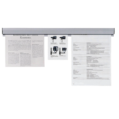 Artikelbild für FRANKEN Klemmleiste 118,0 cm grau selbstklebend, Wandmontage, 1 St., Artikelnummer 196797