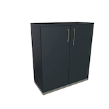 Artikelbild 1 für fm Aktenschrank Oldenburg, 4260649682142 lavagrau 2 Fachböden 100,0 x 44,2 x 113,3 cm, Artikelnummer 406287