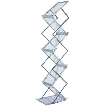 Artikelbild für update displays Prospektständer silber DIN A4 6 Fächer 28,0 x 35,0 x 150,0 cm, 1 St., Artikelnummer 563231
