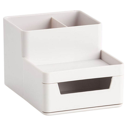 Artikelbild 3 für Zeller Schreibtisch-Organizer Utensilien grau Kunststoff 4 Fächer 15,3 x 11,2 x 9,3 cm, Artikelnummer 165197