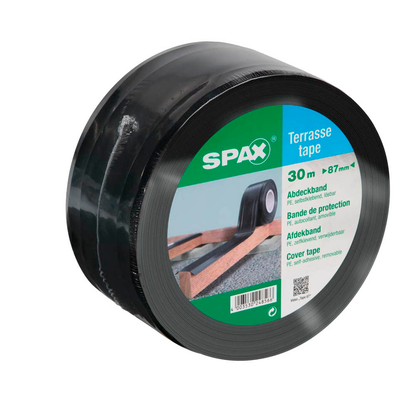 Artikelbild für SPAX® Terrassen-Tape Gewebeband schwarz 87,0 mm x 30,0 m 1 St., Artikelnummer 397879