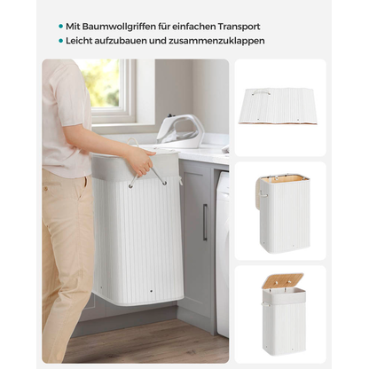 Artikelbild 7 für SONGMICS Wäschesammler weiß, 1 St., Artikelnummer 438479