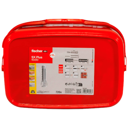 Artikelbild 4 für fischer SX Plus 10x50 im Eimer 567900 Spreizdübel Ø 10 mm x 50 mm, 720 St., Artikelnummer 480927