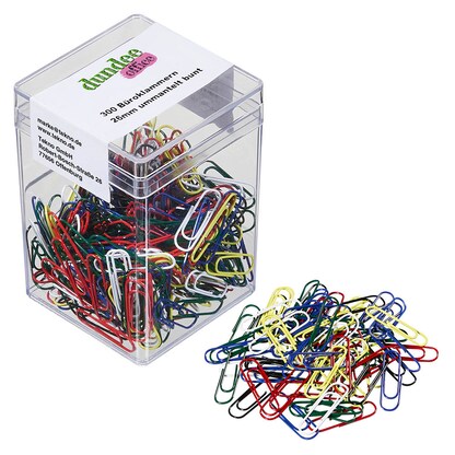 Artikelbild für dundee Büroklammern farbsortiert kunststoffüberzogen, 300 St., Artikelnummer 422340