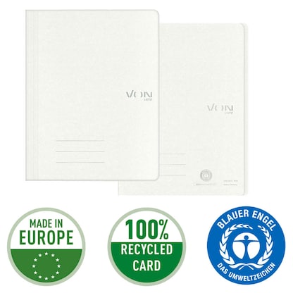 Artikelbild 7 für VON LEITZ Schnellhefter Karton weiß DIN A4, 1 St., Artikelnummer 635977