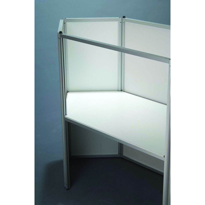 Artikelbild 4 für update displays Messetheke gerade, weiß 122,5 x 55,0 x 93,0 cm, Artikelnummer 646719