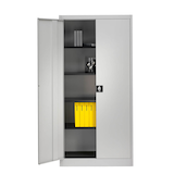 Artikelbild 1 für mauser Stahlschrank entero BF6 - 7035/7035 lichtgrau 4 Fachböden 95,0 x 60,0 x 195,0 cm, aufgebaut, 1 St., Artikelnummer 258602