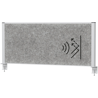 Artikelbild 2 für MAUL Akustik-Tischtrennwand MAULconnecto 9751202, dunkelgrau 120,0 x 51,5 cm, 1 St., Artikelnummer 156939